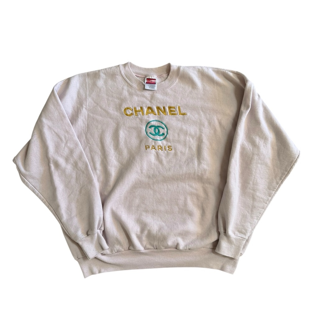 Chanel boot pink Sweatshirt 90’s